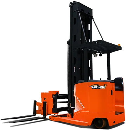 Noblelift VDE-160 — Very Narrow Aisle Standing Stacker